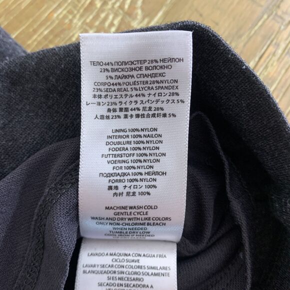 Michael Kors sleeveless zipper accent sheath dress charcoalsl gray size 4 - Picture 10 of 11